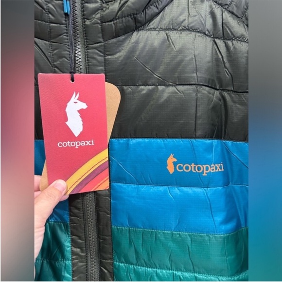 Cotopaxi Men’s XL Capa Hooded Insulated Puffer Jacket Blue Green Grey NWT - Picture 4 of 13